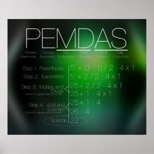 PEMDAS POSTER