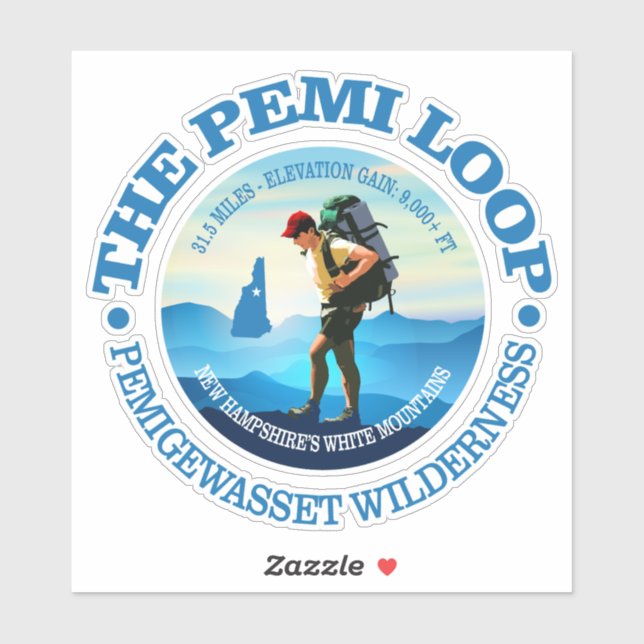 Pemi Loop (Hiker C) Sticker (Sheet)