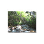 Pemigewasset River Bridge in New Hampshire Canvas Print