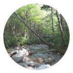 Pemigewasset River Bridge in New Hampshire Classic Round Sticker