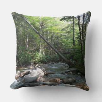 Pemigewasset River Bridge in New Hampshire Throw Pillow