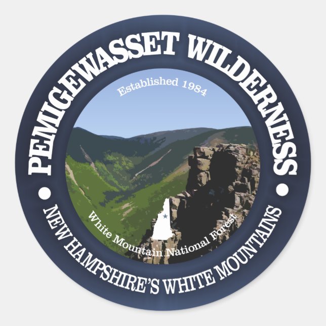 Pemigewasset Wilderness Classic Round Sticker (Front)