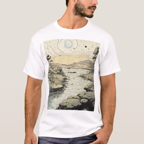 Pen and ink art T_Shirt