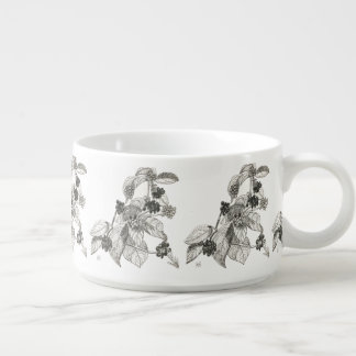 Pen and Ink Blackberries Bowl