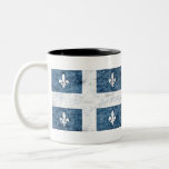 Pen And Ink - Flag Of Quebec Two-tone Coffee Mug at Zazzle