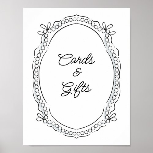 Pen and Ink Ribbons and Pearls Cards Gifts Sign