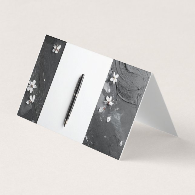 Pen and paper business card (Front)