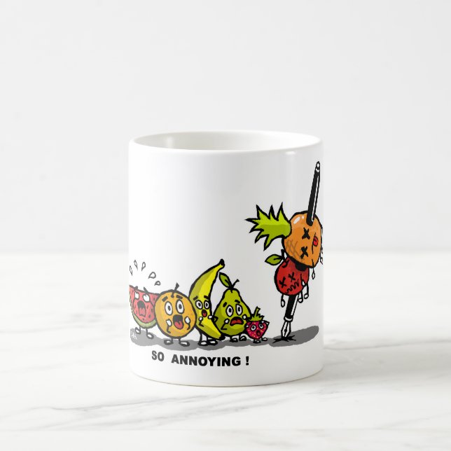 Pen apple pineapple pen coffee mug (Center)