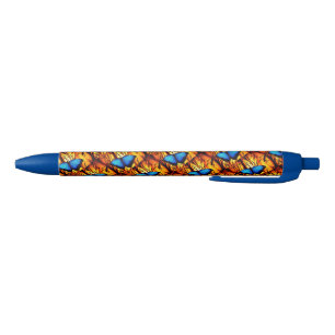 Pen/Blue Morpho Butterflies Pen