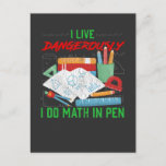 Pen Calculation Math Teacher Student Nerd Humor Postcard<br><div class="desc">Funny Mathematics Geek Gift for Mathematician. Pen Calculation Math Teacher Student Nerd Humor.</div>