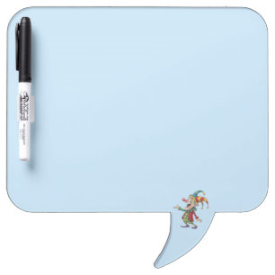 Pen Dry Erase Board Baby Blue Happy Clown