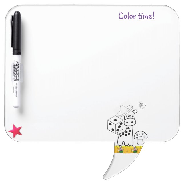 Pen Dry Erase Board Giraffe (Front)
