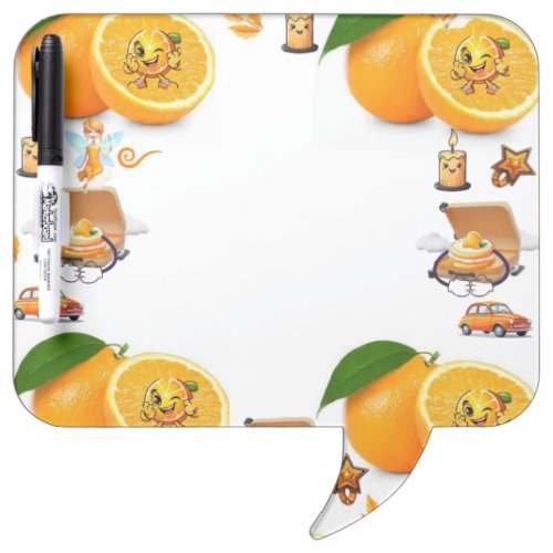 Pen Dry Erase Board Oranges Fairy Cars Candles