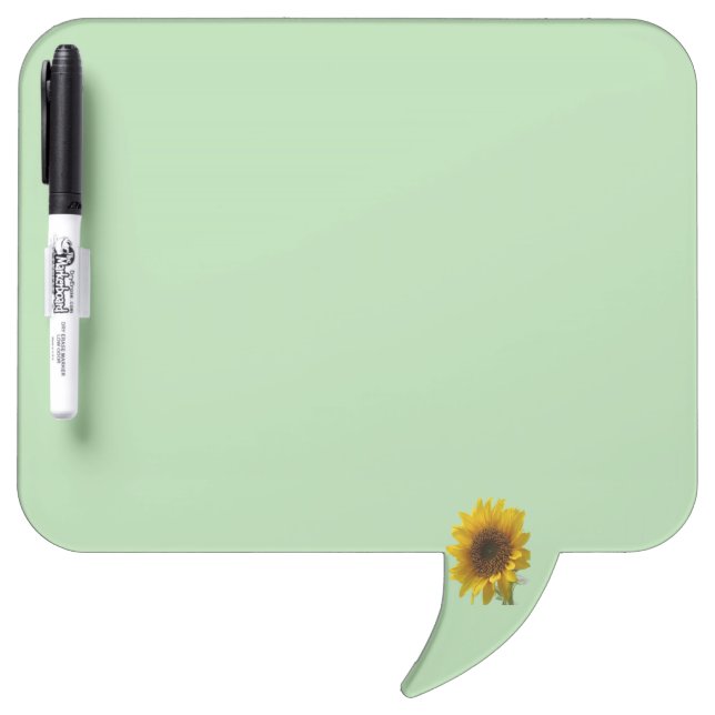 Pen Dry Erase Board Sunset Sunflower Floral  (Front)