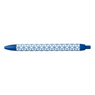 Pen - Geometric Flower in Blue