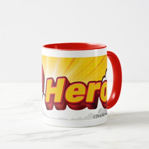 Pen Hero BOLD Logo  Mug