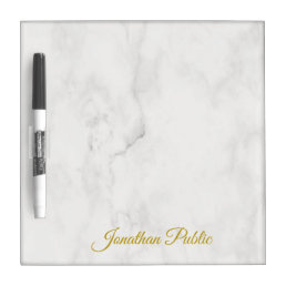 Pen Holder Attached Hand Gold Name Marble Template Dry Erase Board