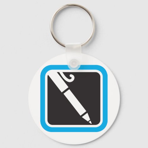 Pen Icon Keychain