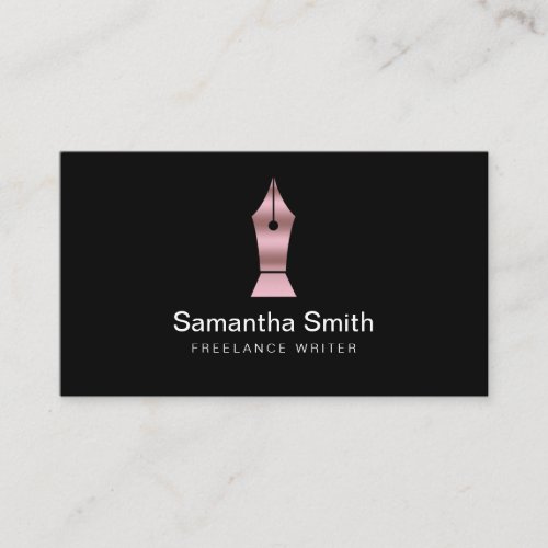 Pen Logo Freelance Writer and Calligraphy Writer Business Card