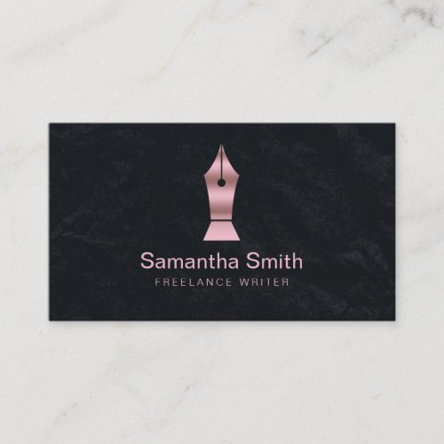 Pen Logo Freelance Writer and Calligraphy Writer Business Card