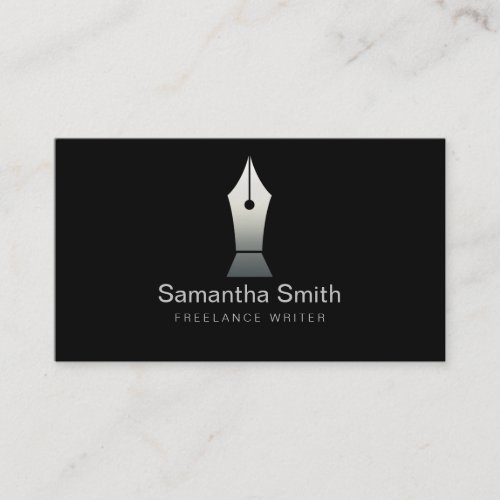 Pen Logo Freelance Writer and Calligraphy Writer Business Card