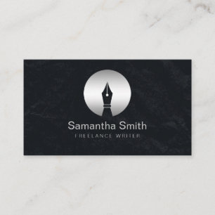 Pen Logo Freelance Writer and Calligraphy Writer Business Card