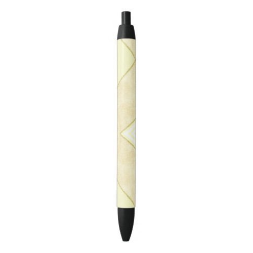 Pen Office and School Pen Beige Gold Stripe