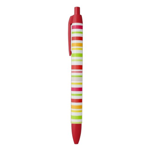 Pen Office and School Pen Colorful Bright Stripes