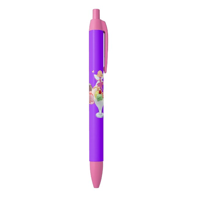 Pen Office and School Pen Fairy Ice Cream Purple (Bottom (Vertical))