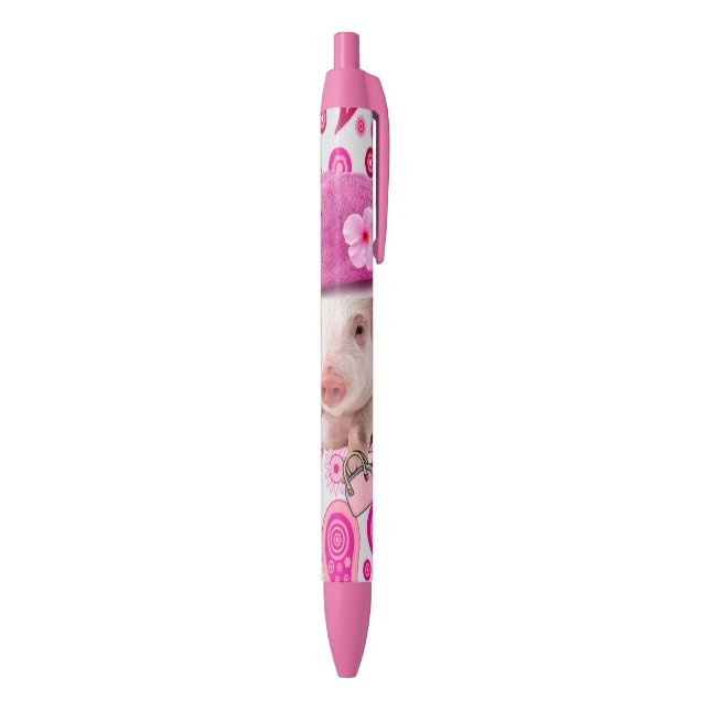 Pen Office and School Pen Pink Pig Hearts (Bottom (Vertical))