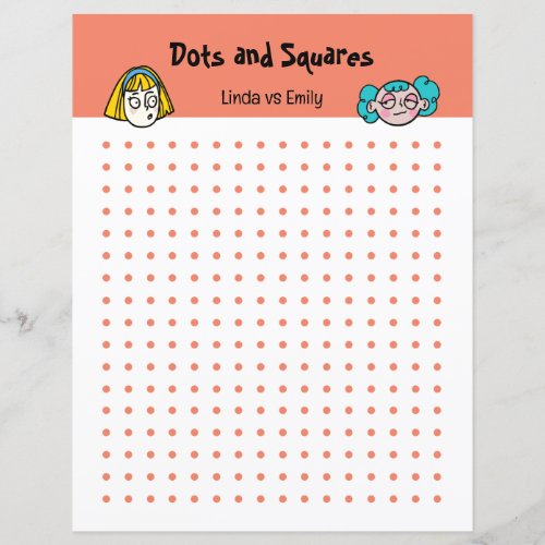 Pen  Paper Dots Old School Game Fun Colorful
