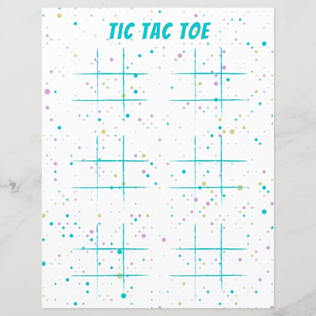Pen & Paper Game Tic Tac Toe Fun  (Front)