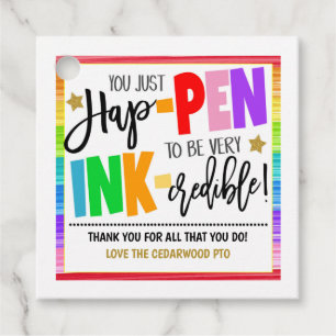 Pen Thank You Gift Tags