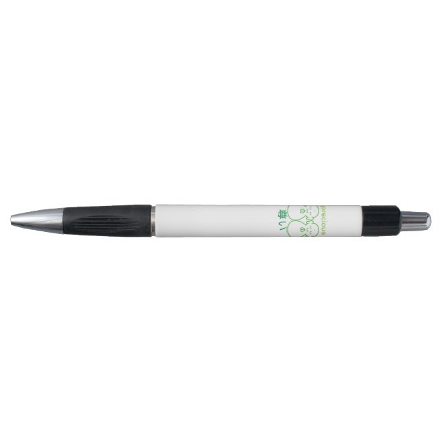 Pen with precious arigatai ojizosama image (Front)