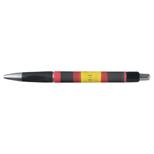 Pen with the Be Kind love design. (Front)
