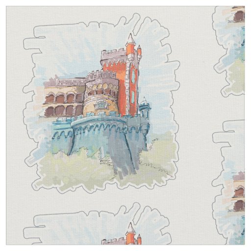 Pena Palace in Sintra, Portugal Fabric