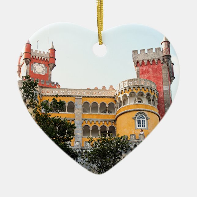 Pena Palace, Sintra, near Lisbon, Portugal, Europe Ceramic Ornament (Front)