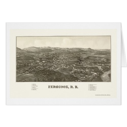 Penacook NH Panoramic Map _ 1887