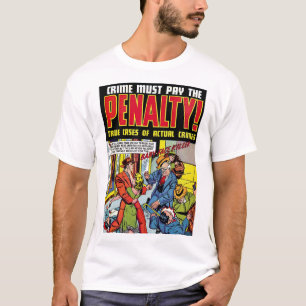 Penalty Baby Face Crime Vintage Comics T-Shirt