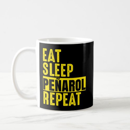 Penarol Eat Sleep Repeat Funny Football Soccer Gif Coffee Mug