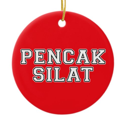 Pencak Silat Ceramic Ornament