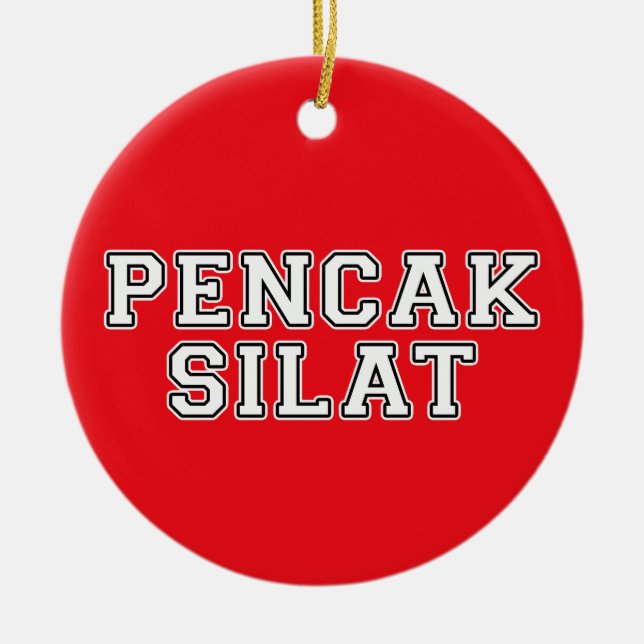 Pencak Silat Ceramic Ornament (Front)