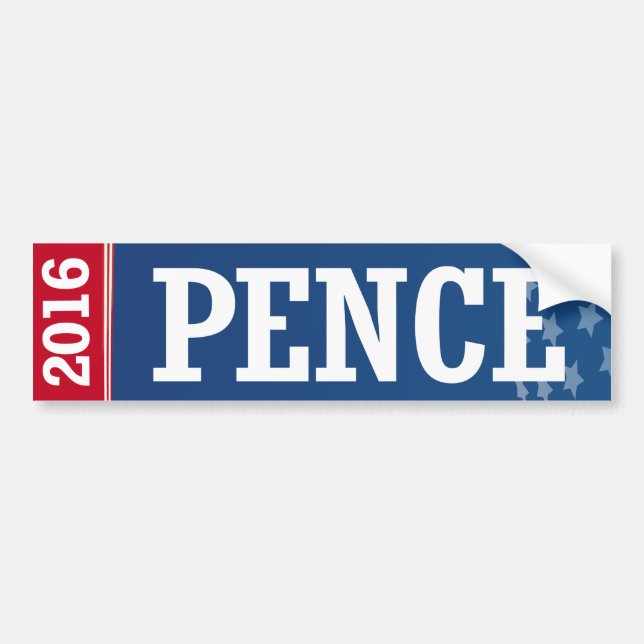 PENCE 2016 BUMPER STICKER (Front)