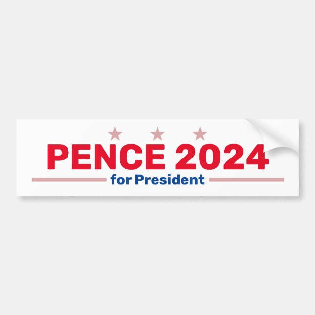 Pence 2024 bumper sticker (Front)