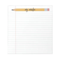  pencil and paper personalized teacher