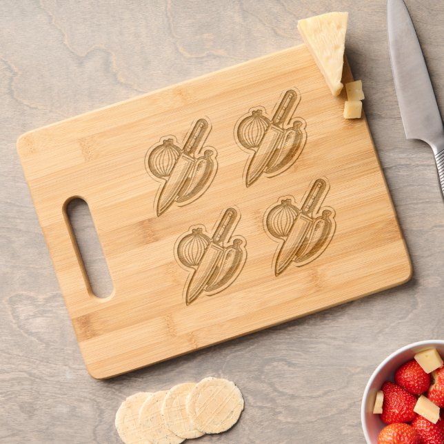 pencil art engraved cutting board (Cheese)
