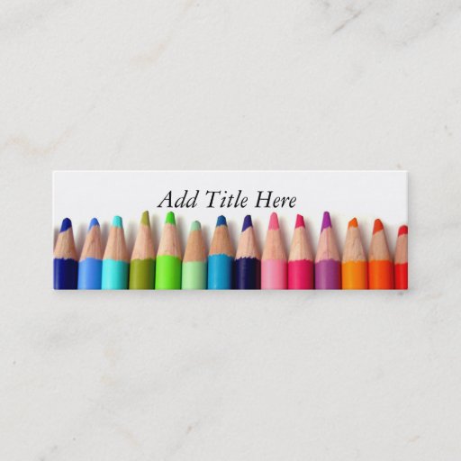 Customizable Pencil Business Card