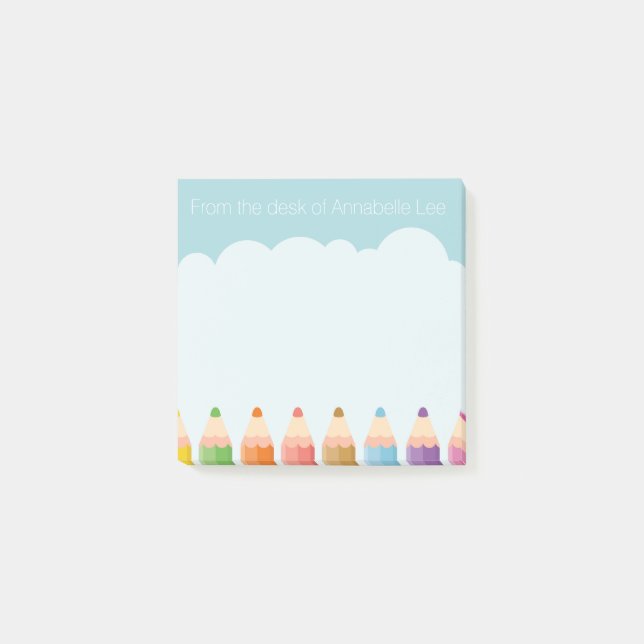 Pencil Cloud Post-it Notes (Front)