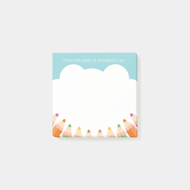Pencil Cloud Too Post-it Notes (Front)