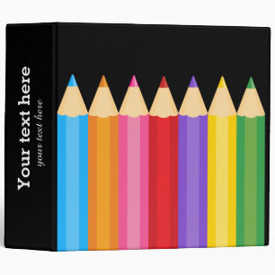pencil colors * choose your background color binder